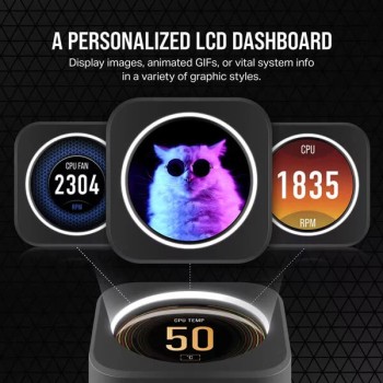 Corsair ICUE H150i Elite LCD XT Display 360mm RGB Black